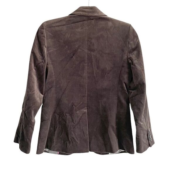 J. CREW Velvet Blazer Grey Brown 4P - Picture 5 of 9
